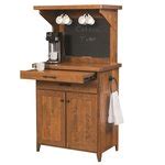 Coffee Station Hutch from DutchCrafters Amish Furniture