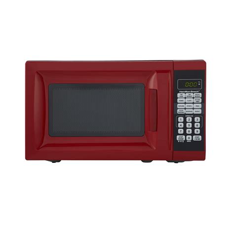 Hamilton Beach 0.7 Cu. Ft. Red Microwave Oven - Walmart.com - Walmart.com