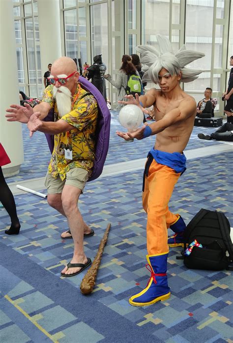 Roshi and Ultra Instinct Goku Dragon Ball Super Cosplay Otakon 2018 | Dragon ball super, Dragon ...