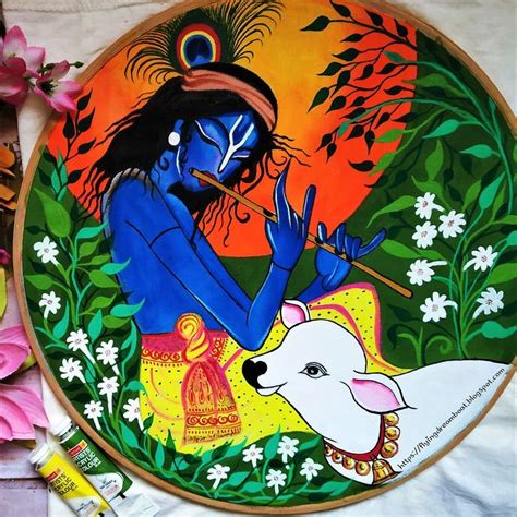 Krishna Painting |Shri Krishna Janmashtami Special |Painting Lord ...