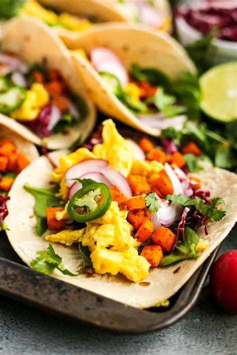 Scrambled Egg Tacos with Spring Veggies | Street Smart Nutrition