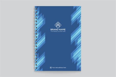 Blue color notebook cover design 26325102 Vector Art at Vecteezy