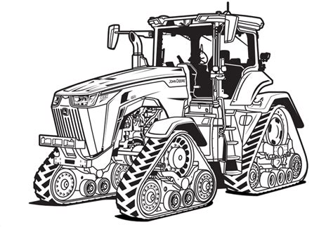 Easy John Deere Tractor Drawing