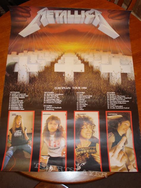 Metallica, Master Of Puppets Tour Poster | TShirtSlayer TShirt and BattleJacket Gallery