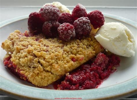 Raspberry Crumble. | Raspberry crumble, Crumble recipe, Food