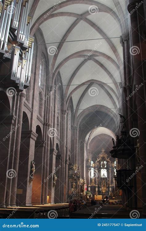 Interior of Worms Cathedral in Worms, Germany. Editorial Photography ...