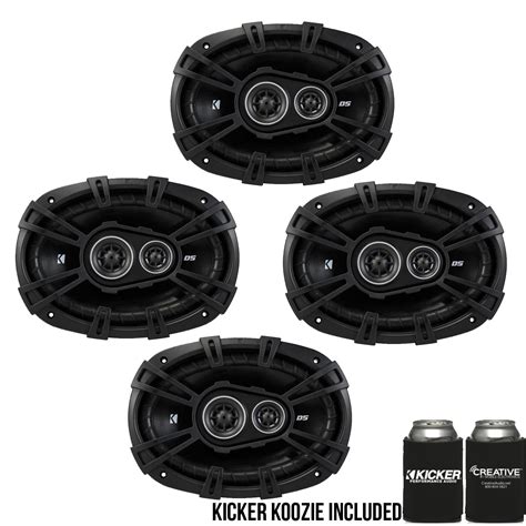 Kicker DSC6930 6x9-Inch (160x230mm) 3-Way Speakers, 4-Ohm bundle ...