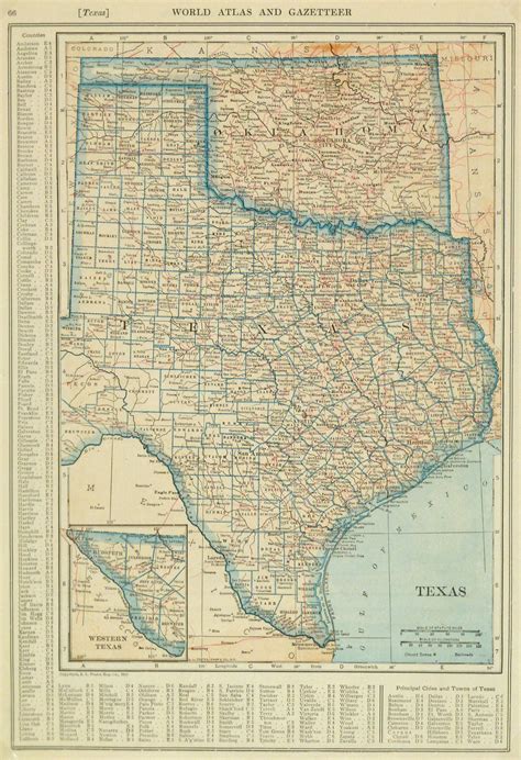 Map Of Texas Oklahoma Border