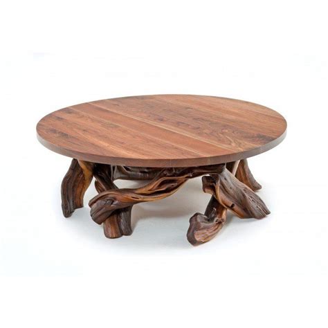 Rustic Black Walnut & Juniper Log Coffee Table in 2020 | Log coffee table, Coffee table, Table