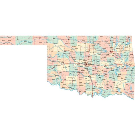 Oklahoma Toll Road Map