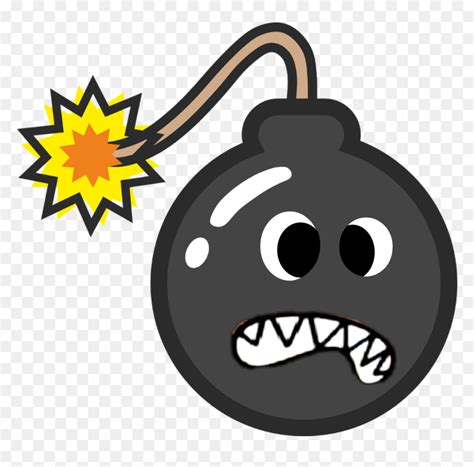 Bomb Emoji - Cartoon Bomb Transparent Background, HD Png Download - vhv