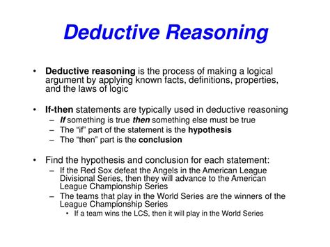 PPT - Deductive Reasoning PowerPoint Presentation, free download - ID ...