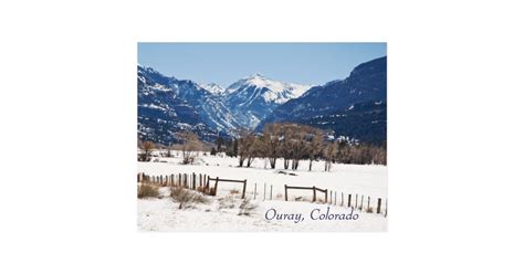 Ouray, Colorado in Winter Postcard | Zazzle.com