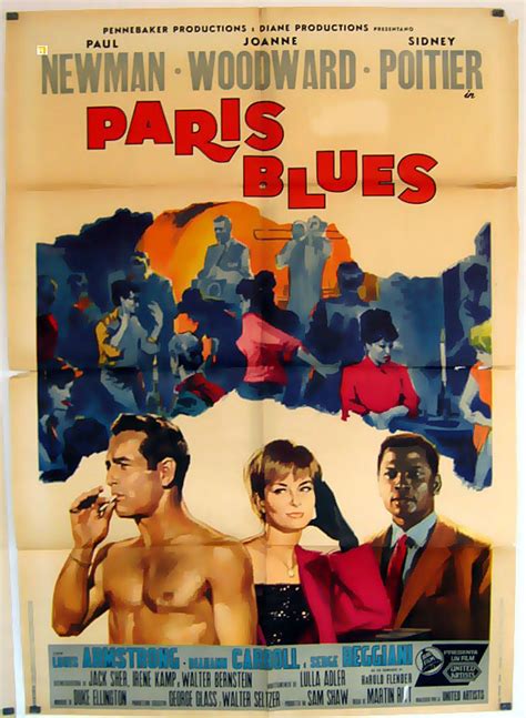 "PARIS BLUES" MOVIE POSTER - "PARIS BLUES" MOVIE POSTER