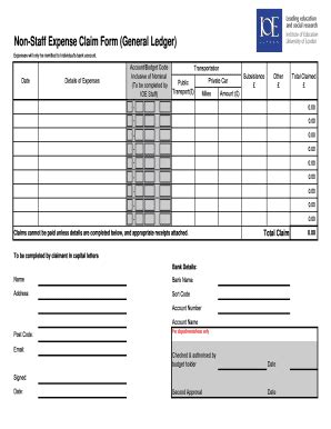 9+ Expense Claim Form - Sample Excel Templates