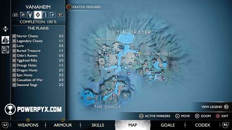 God of War Ragnarok Full World Map (All Realms)