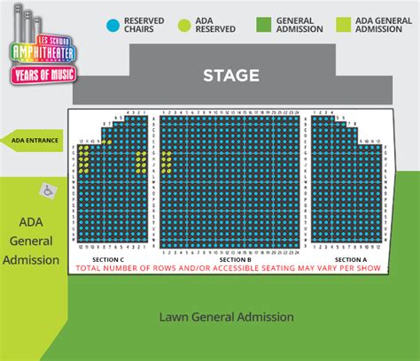 Seating Chart | Hayden Homes Amphitheater | Bend, Oregon