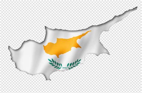 Premium PSD | Cyprus flag map