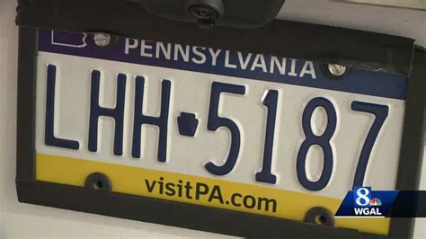 License plate frame could get you pulled over in Pennsylvania