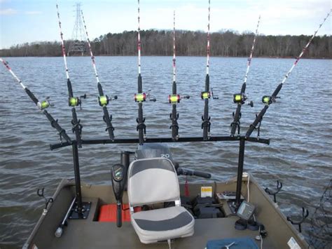 Prentresultaat vir rod holders for boats | Fishing boat accessories, Diy fishing rod holder, Jon ...