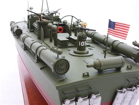 PT-109 Patrol Torpedo Boat - President John F. Kennedy - Mahogany Model