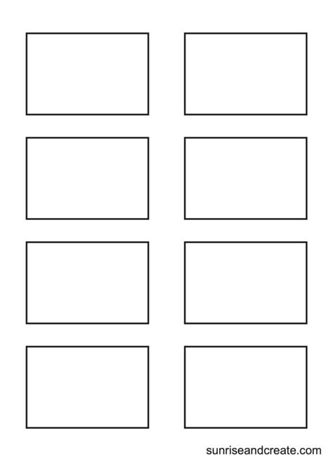 Free Printable Rectangle Templates (Includes 9 Different Sizes)