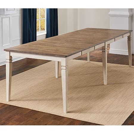 AAmerica Beacon BEAPW6300 Relaxed Vintage Dining Table with Self-Storing Leaves | Wayside ...