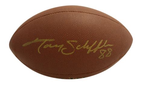 Tony Scheffler Autographed Denver Broncos Super Grip Football Beckett – Denver Autographs