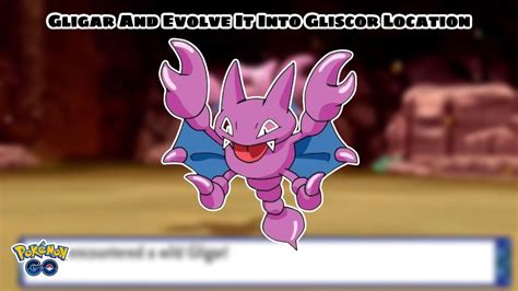 Gligar And Evolve It Into Gliscor Location