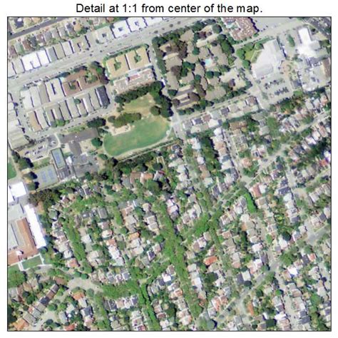 Aerial Photography Map of Millbrae, CA California