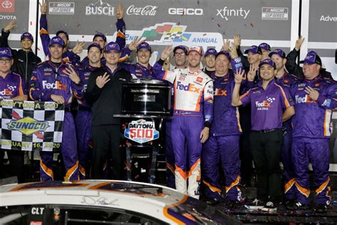 PHOTOS: Denny Hamlin celebrates Daytona 500 win | WFLA