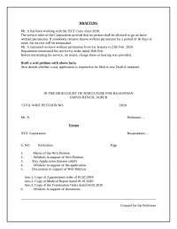 Writ Petition format - Docsity