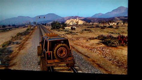 GTA 5 train crashes season 2 episode 12 (Mesa Jeep replica vs train) - YouTube