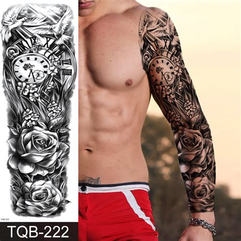 Temporary tattoo sleeve fake tattoo sleeve full sleeve | Etsy