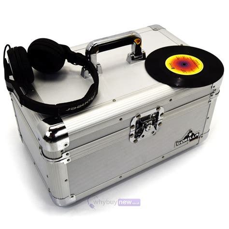 Gorilla 7" Vinyl Record Storage Case (Holds 200) Silver | WhyBuyNew