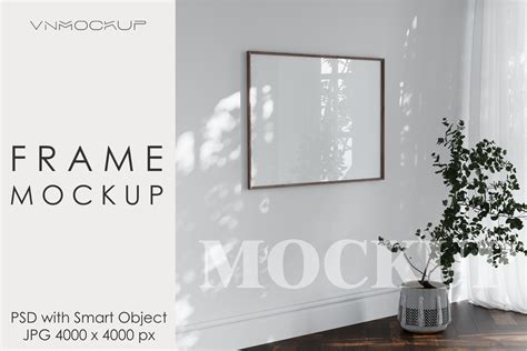 Landscape Frame Mockup Graphic by VNmockup · Creative Fabrica