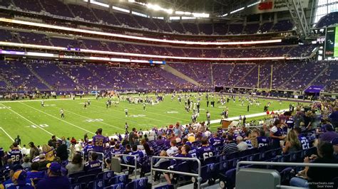 U.S. Bank Stadium Section 134 - Minnesota Vikings - RateYourSeats.com