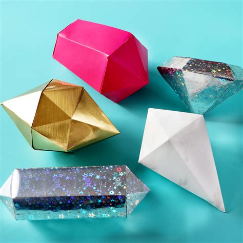 DIY Holographic Paper Gemstones - Karen Kavett