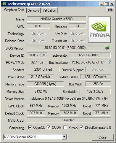 Nvidia Quadro K5200, K4200 and K2200 Professional Graphics Cards Review ...