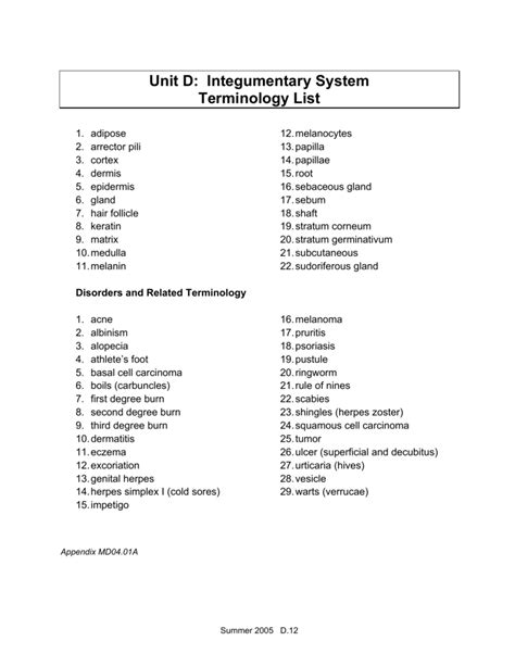 Integumentary System Diseases