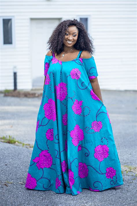 Stylish African Print plus size dress - Kipfashion