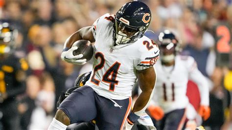 Chicago Bears running back Khalil Herbert shows off burst on 34-yard ...