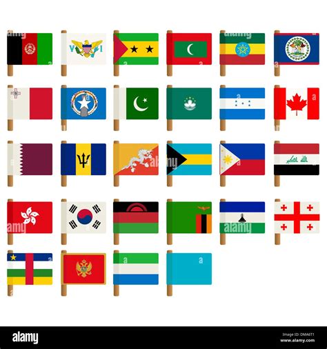 World flag icons set 3 Stock Vector Image & Art - Alamy