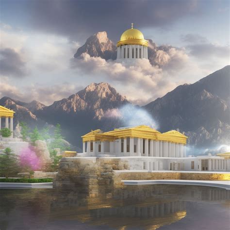 Mount Olympus Temple In The Sky