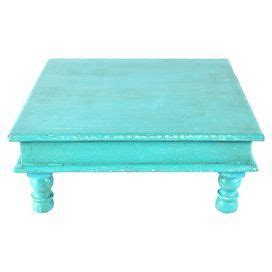 Wood coffee table with a low profile and distressed finish. Product ...