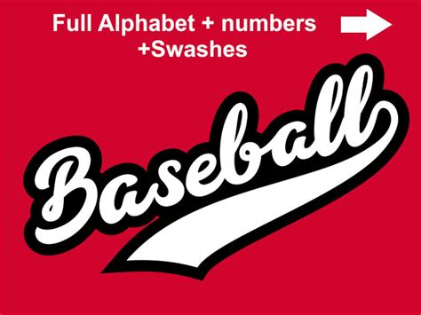 Baseball Font svg Baseball Alphabet Baseball Letters svg | Etsy