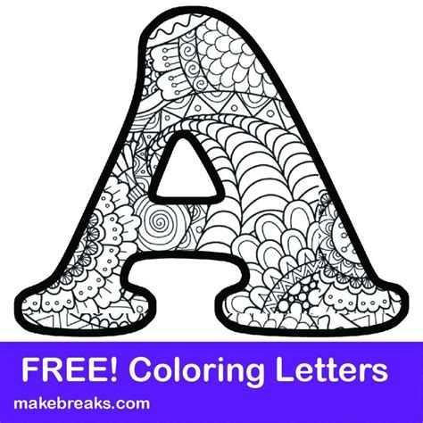 Printable Letter Alphabet Coloring Pages Coloriage Painting Alphabet