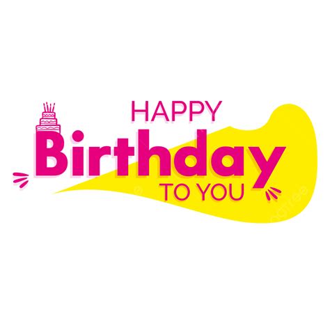 Happy Birthday Text Vector Hd Images, Happy Birthday Text, Happy Birthday, Wordart, Font Design ...