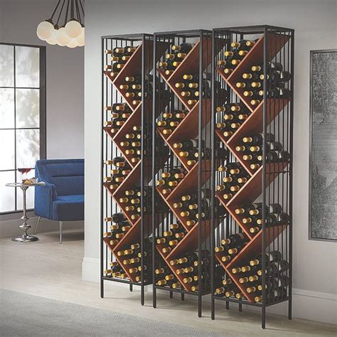 Anjou Modular Metal & Wood Wine Rack | Home wine cellars, Wine storage ...