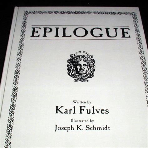 Epilogue by Karl Fulves – Quality Magic Books